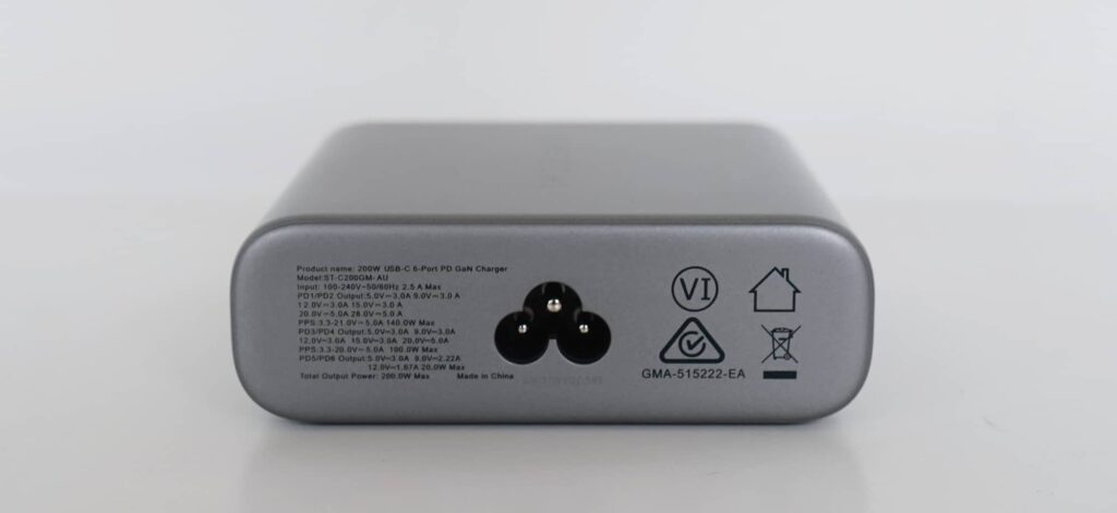 200W USB-C 6-Port GaN Charger