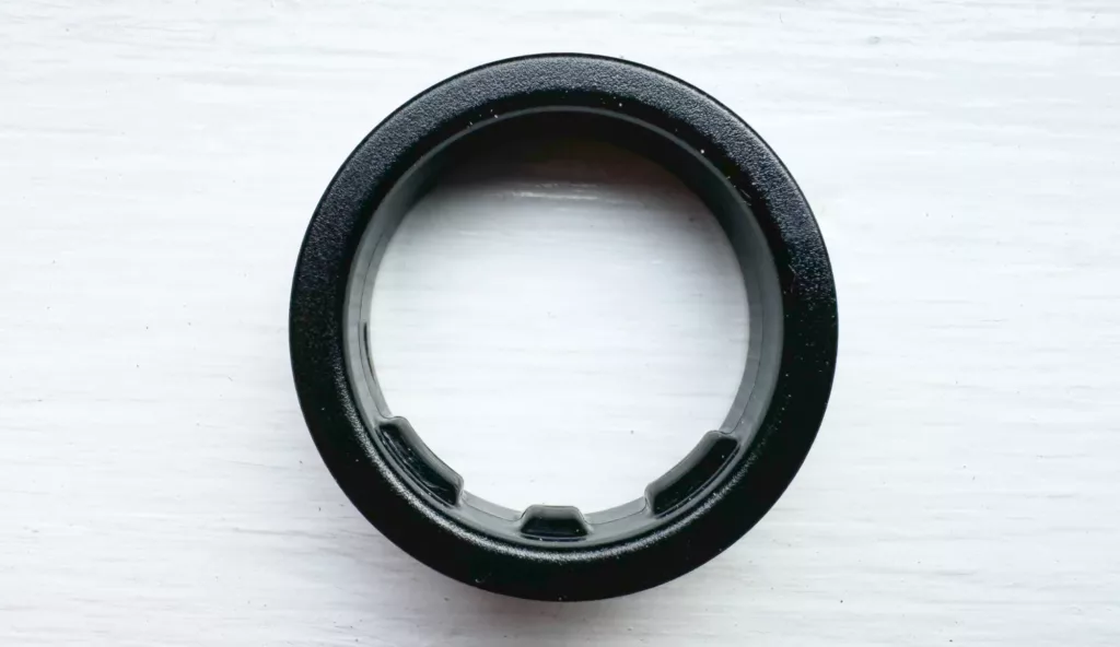 The Samsung Galaxy Ring sizing kit is a dummy ring, complete with the bumps for the sensors.